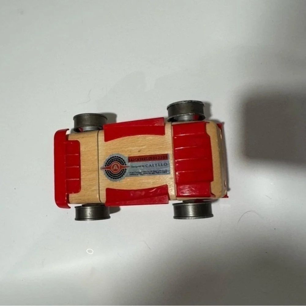 Automoblox Toy Sportscar C9-R Modular Building Block Wood Red Ages 3+ Kids Auto